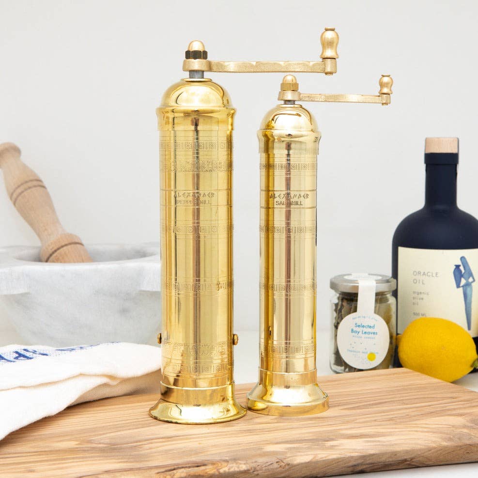 Brass Pepper Mill - 10"