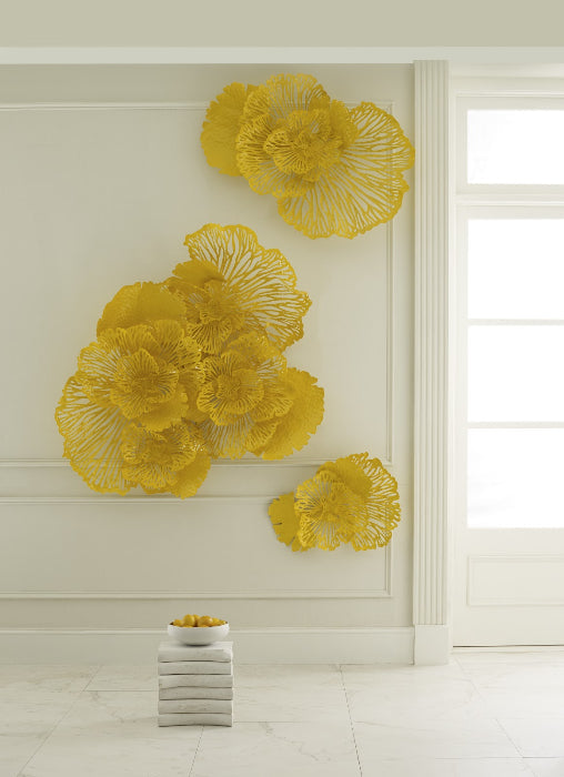 Sculpted Metal Floral Wall Art