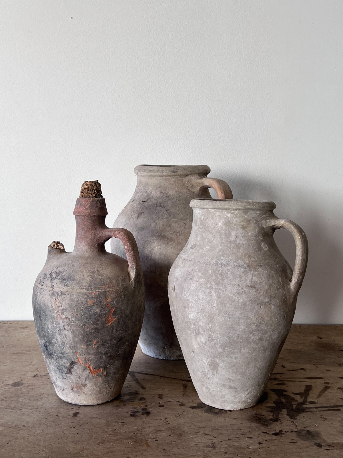 Large Vintage Turkish Olive Jug