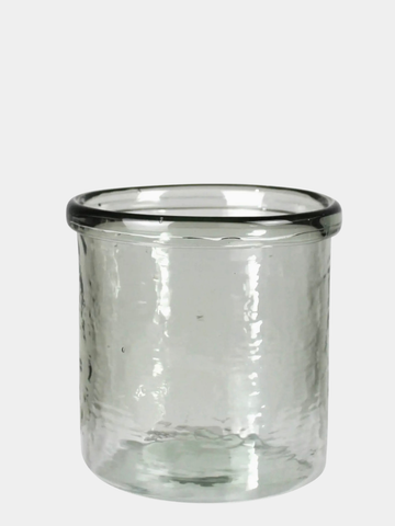Pebbled Glass Crock
