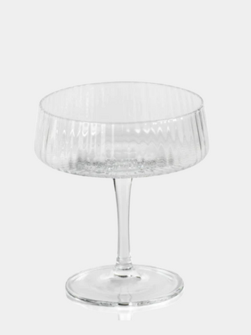 Ribbed Martini Glass