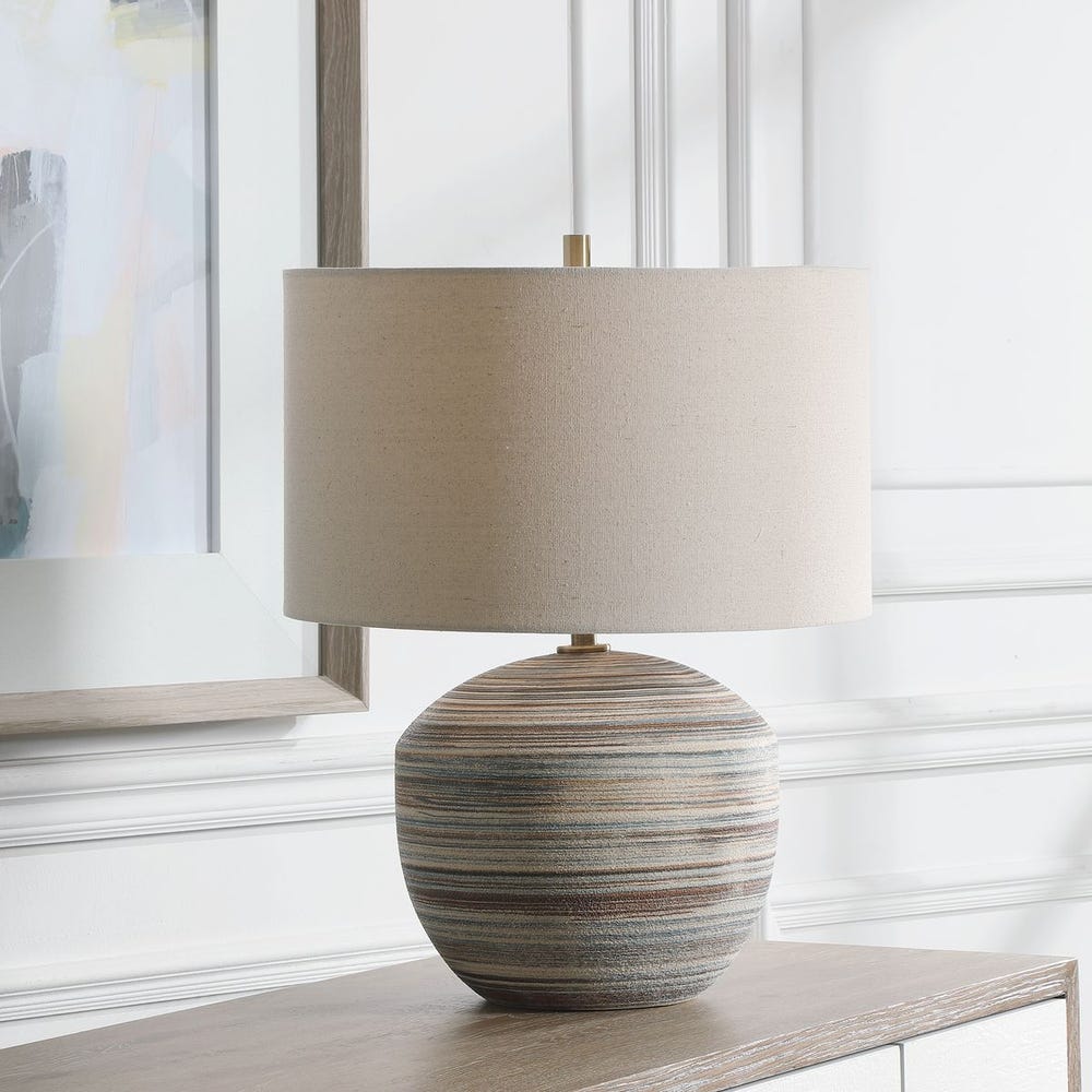 Striped Motif Table Lamp