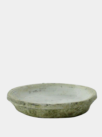 Terra Cotta Saucer - White