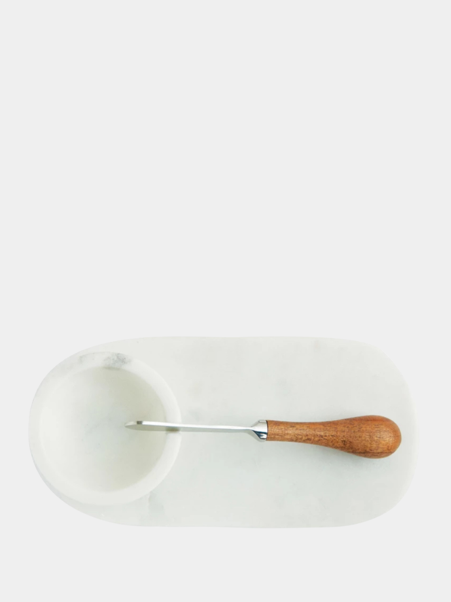 Marble Tray and Canapé Set