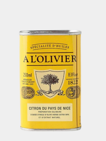A L'Olivier Lemon Infused Extra Virgin Olive Oil Tin, 250ml