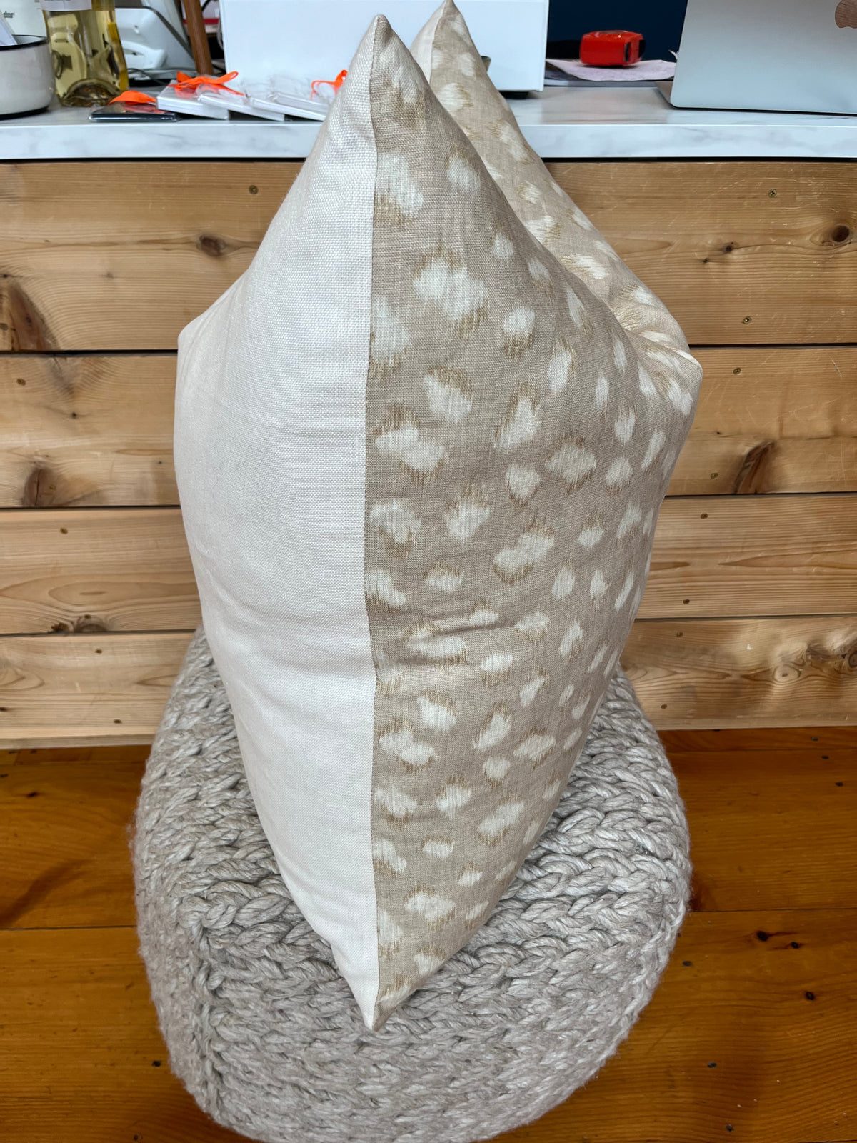 Neutral Patch Pillow