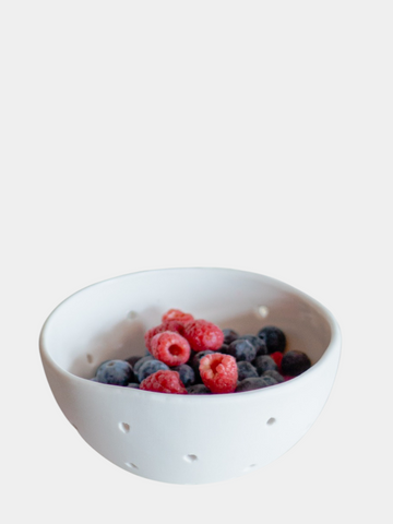 Porcelain Ceramic Berry Bowl Colander