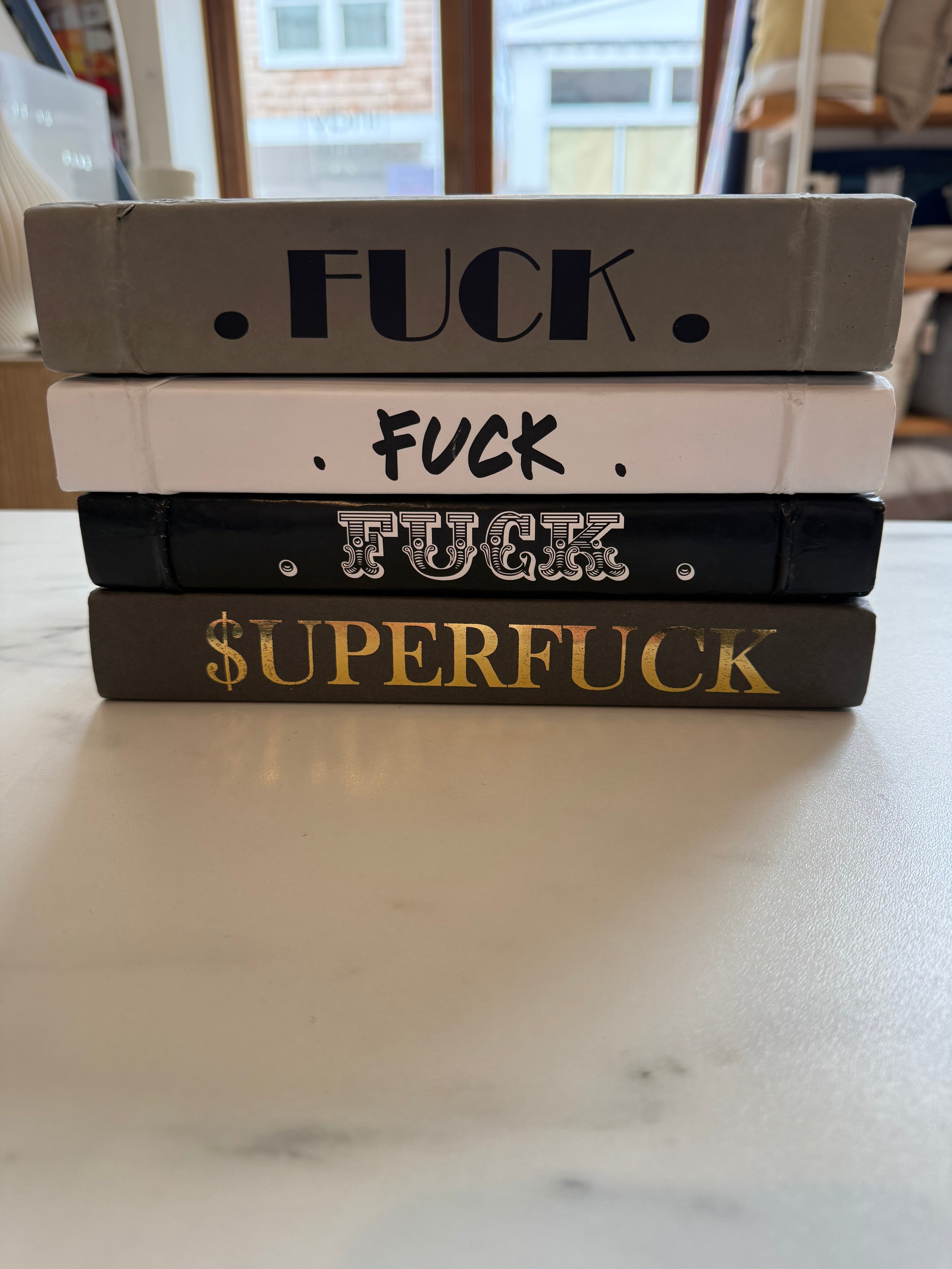FUCK Book Decor