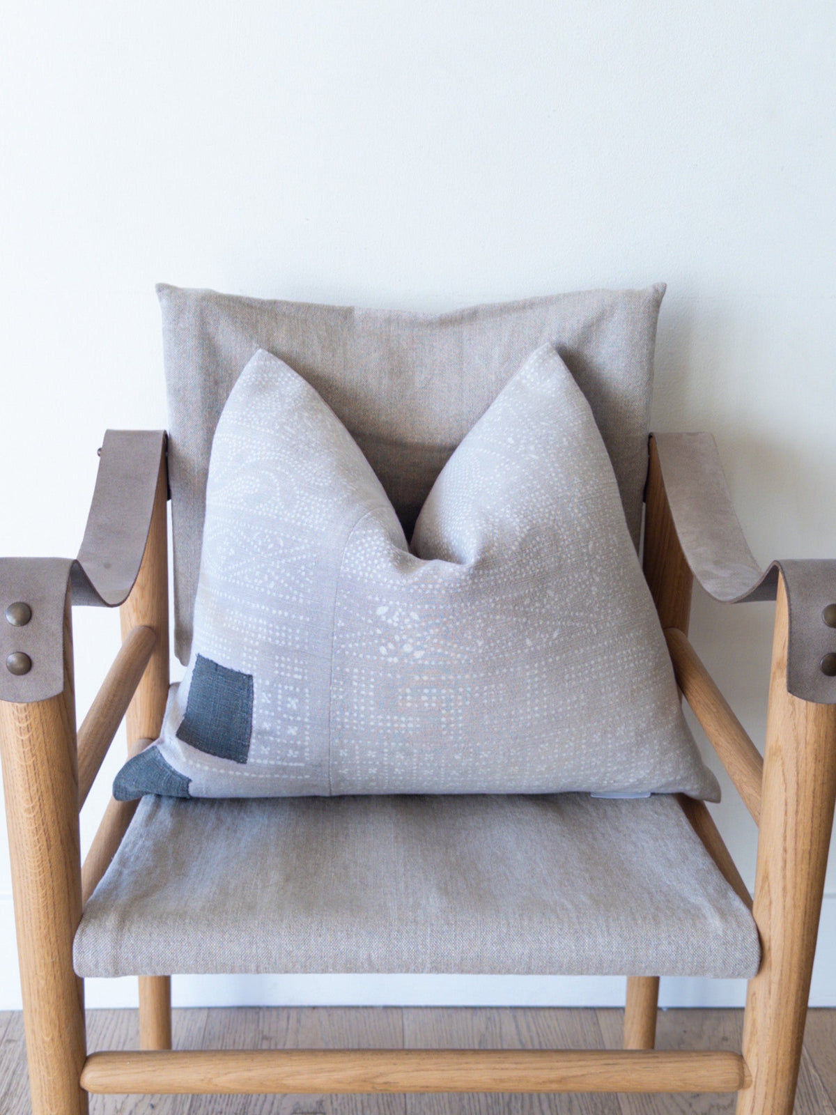 Rising Sun Grey Lumbar Pillow