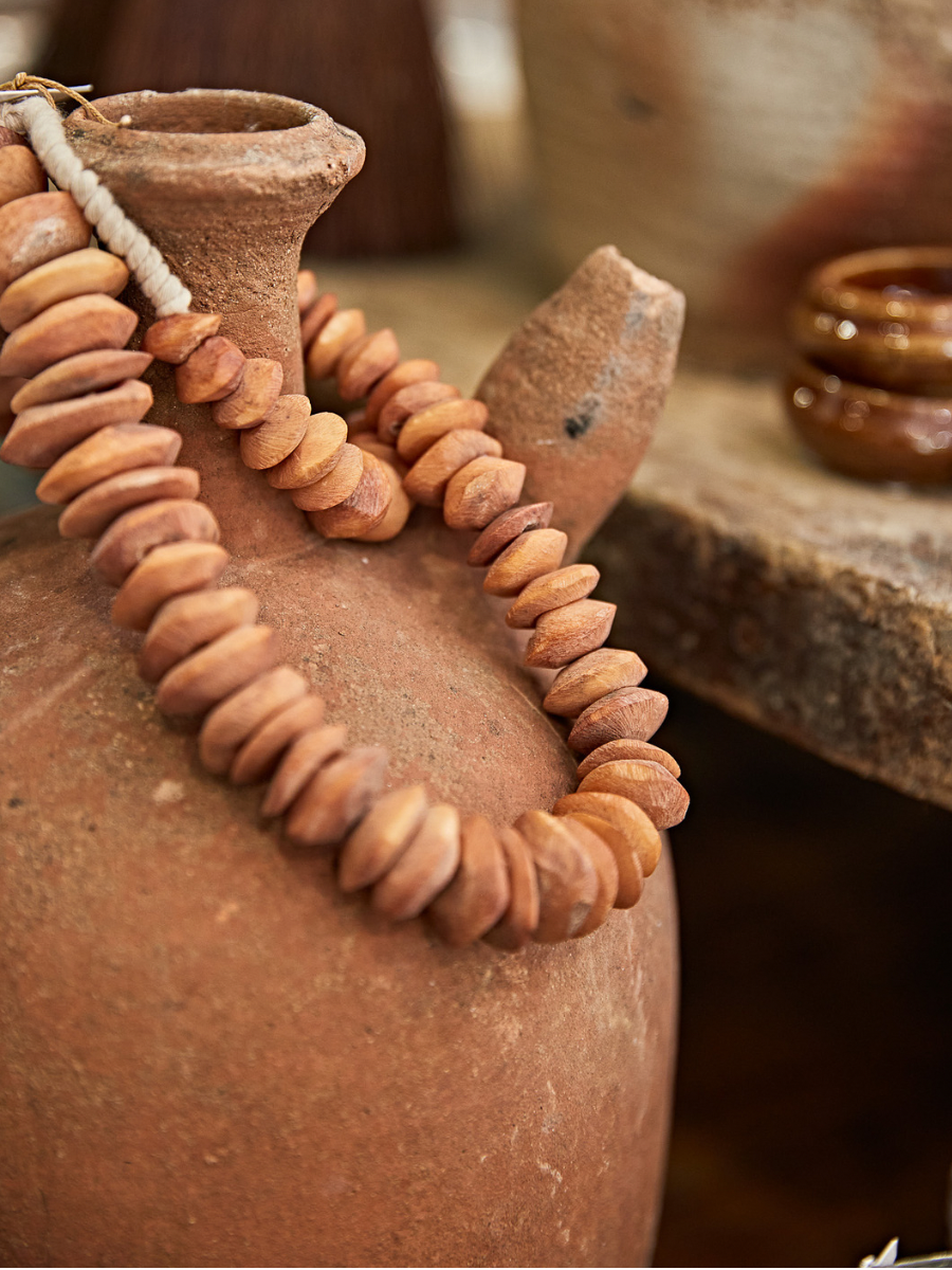 Terracotta Colored Disc Beads
