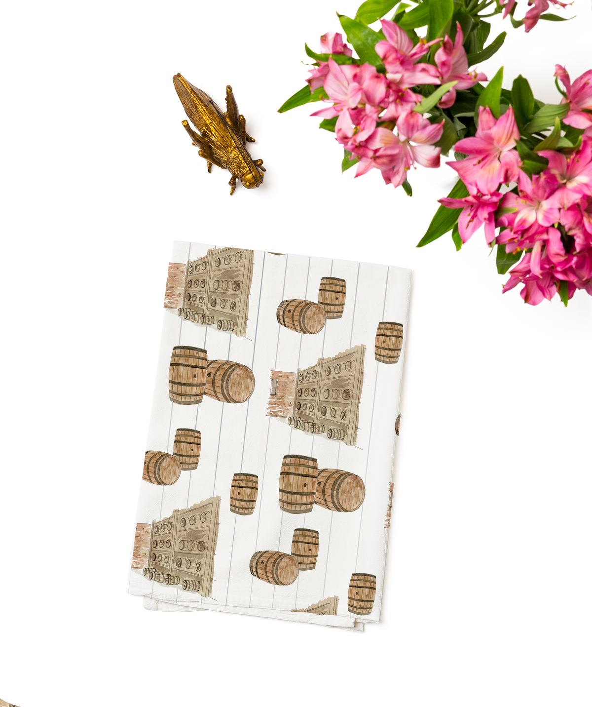Full Print Bourbon Barrel Tea towel