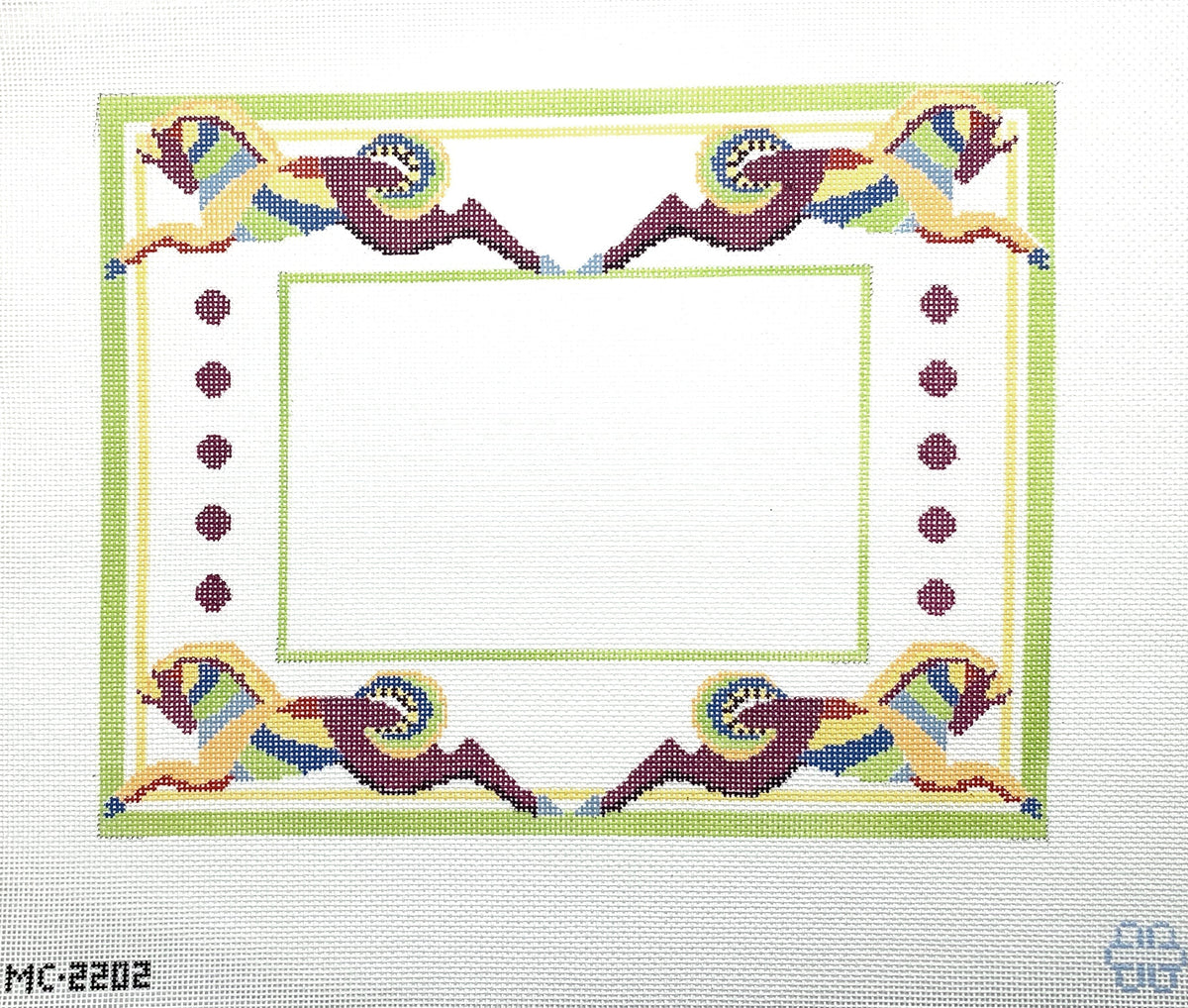 Deco Dressage Needlepoint Canvas