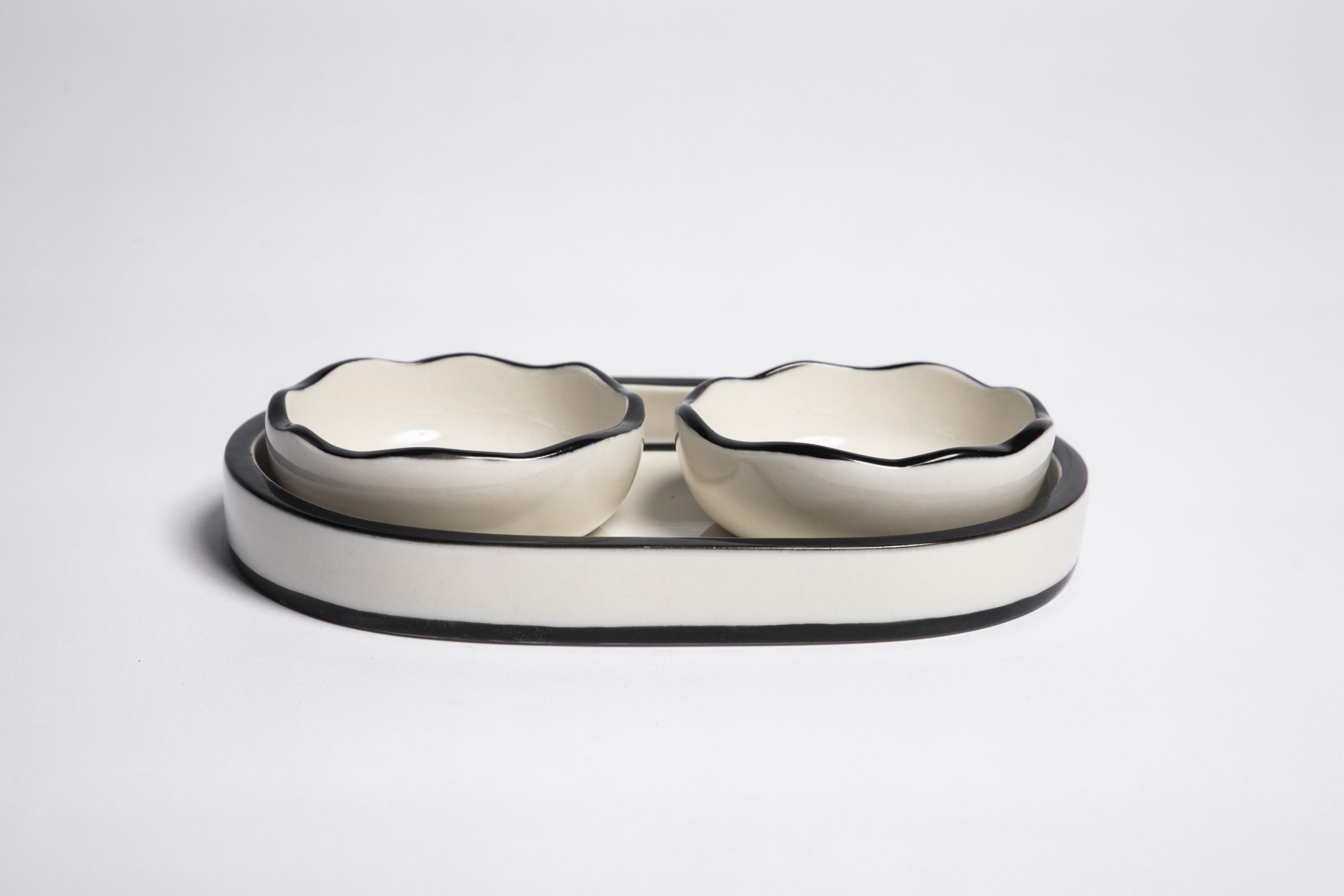 Oval Porcelain Serving Trays