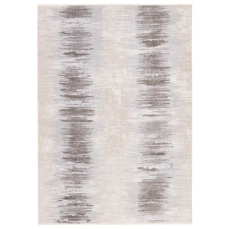 En Blanc Polyester & Viscose Rug