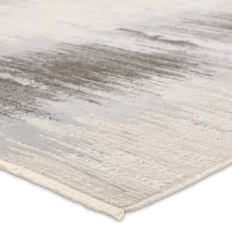 En Blanc Polyester & Viscose Rug