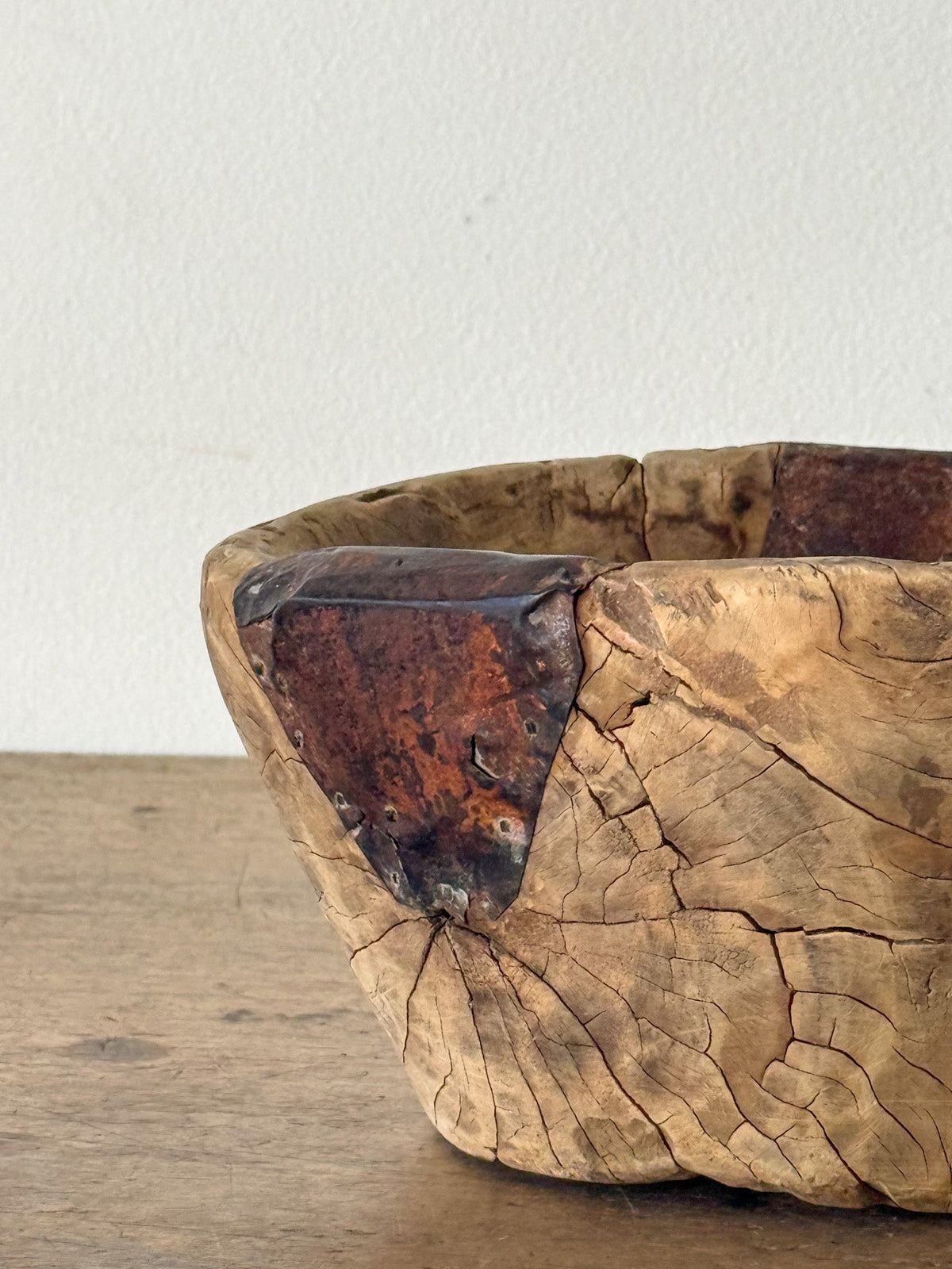 Wood Bowl with Metal Patching 2