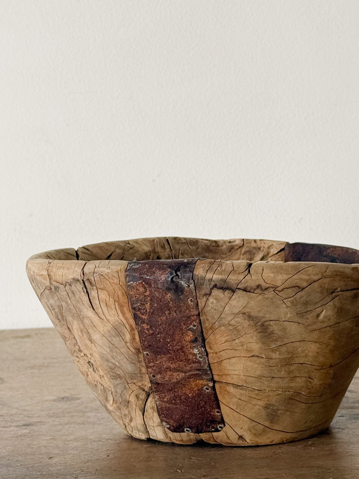 Wood Bowl with Metal Patching 2