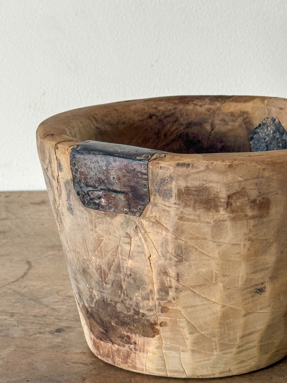 Wood Bowl with Metal Patching 3