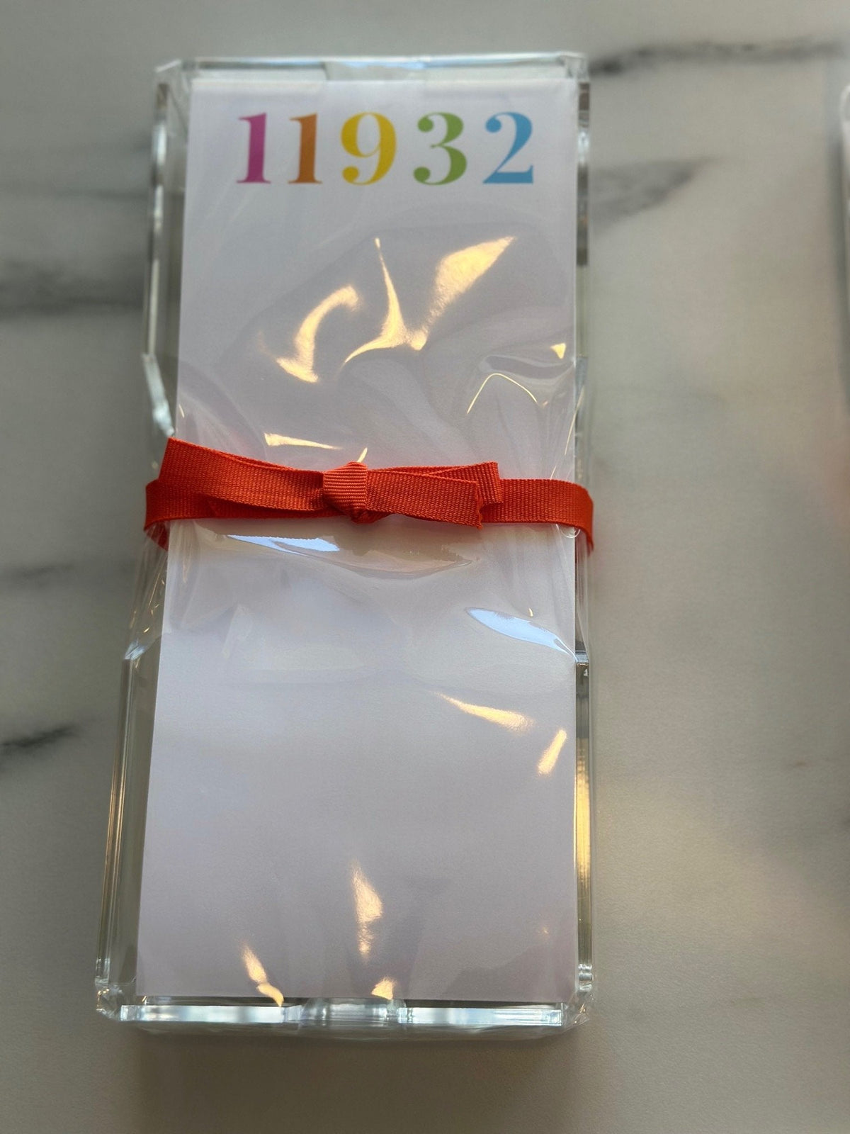 Lucite Note Pad