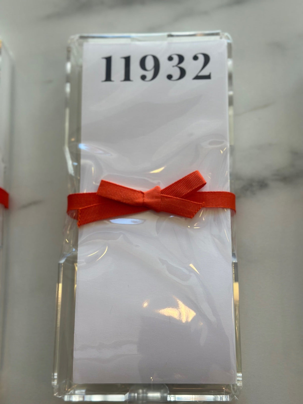 Lucite Note Pad
