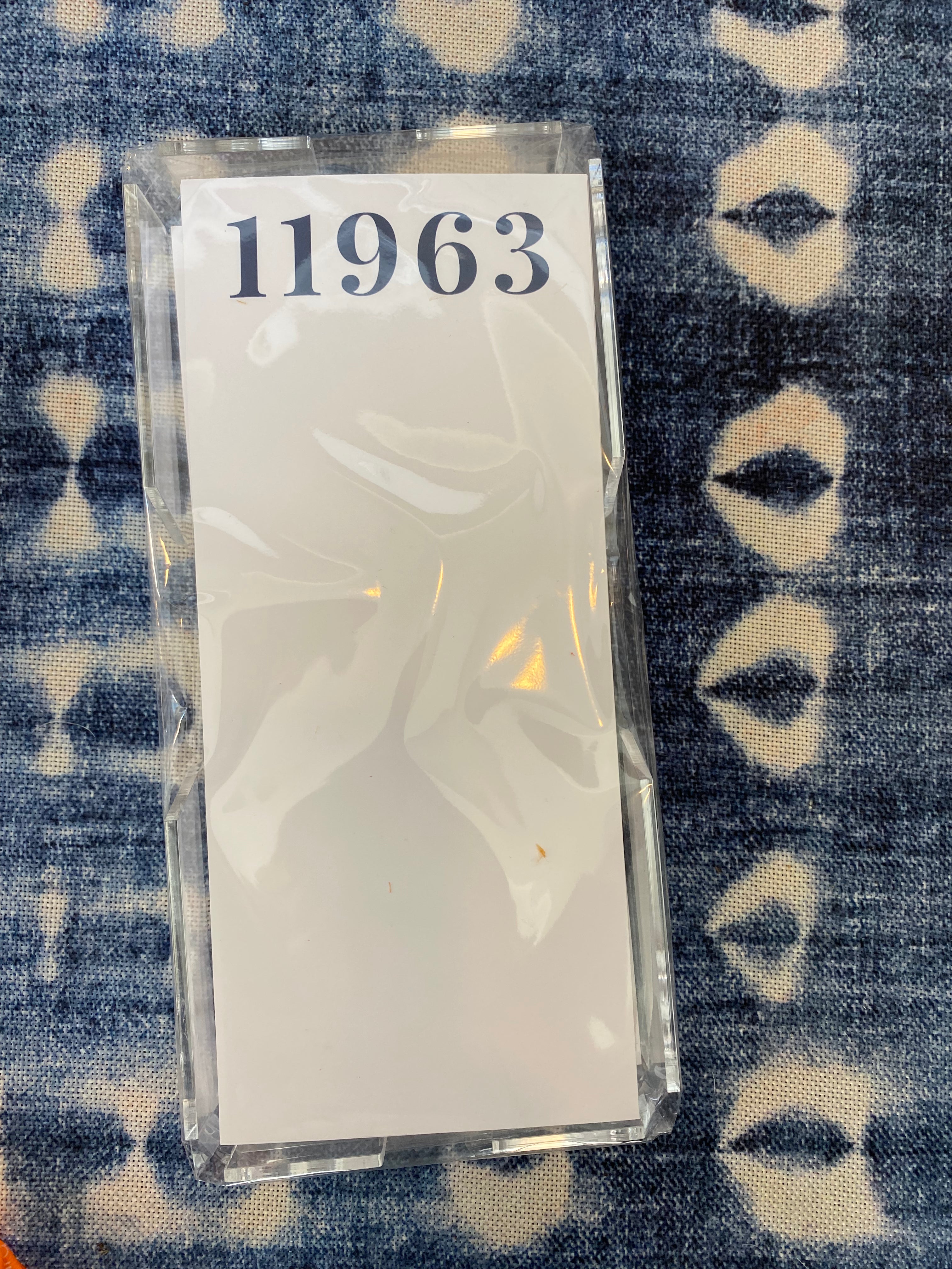 Lucite Note Pad
