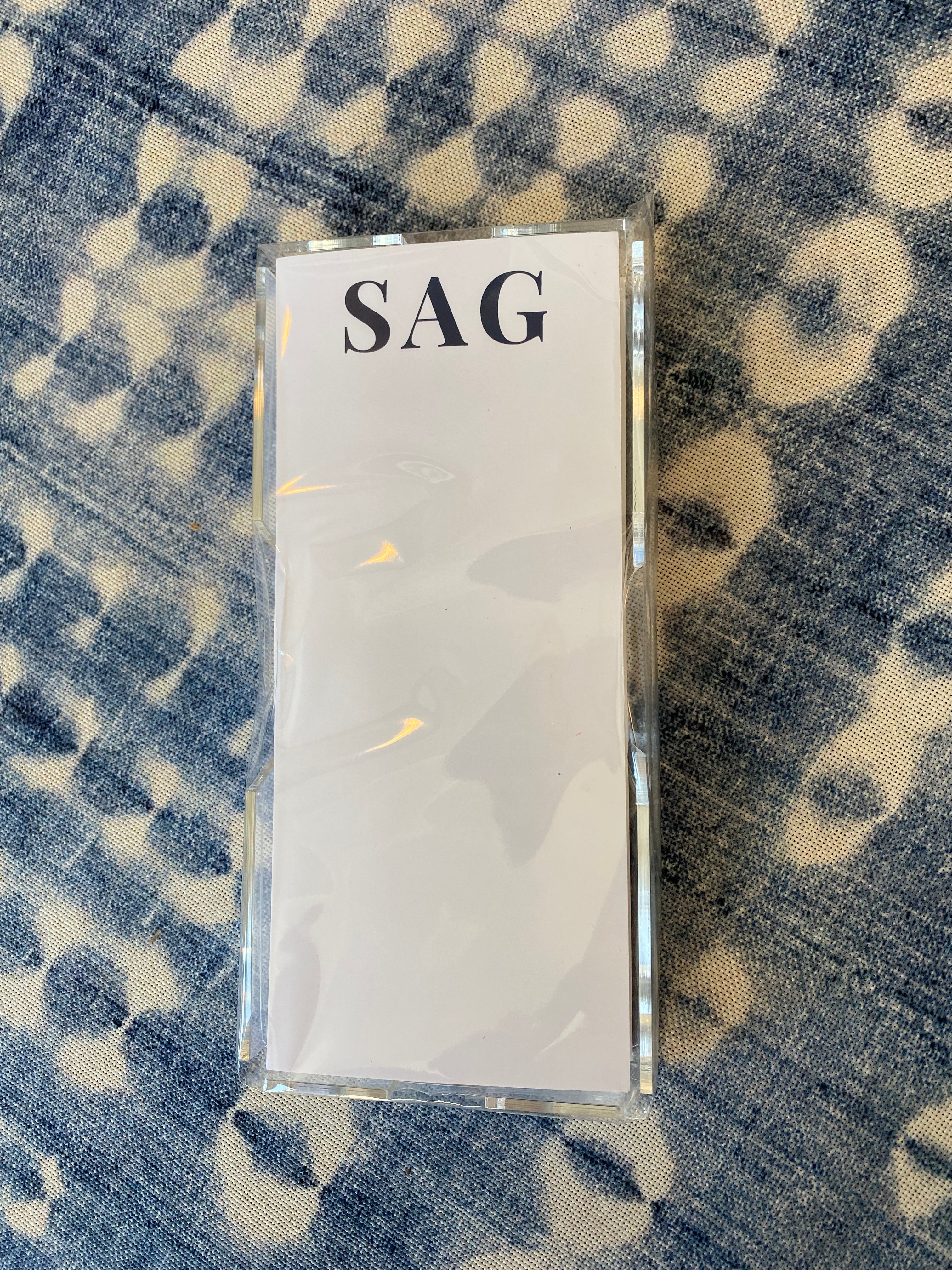 Lucite Note Pad