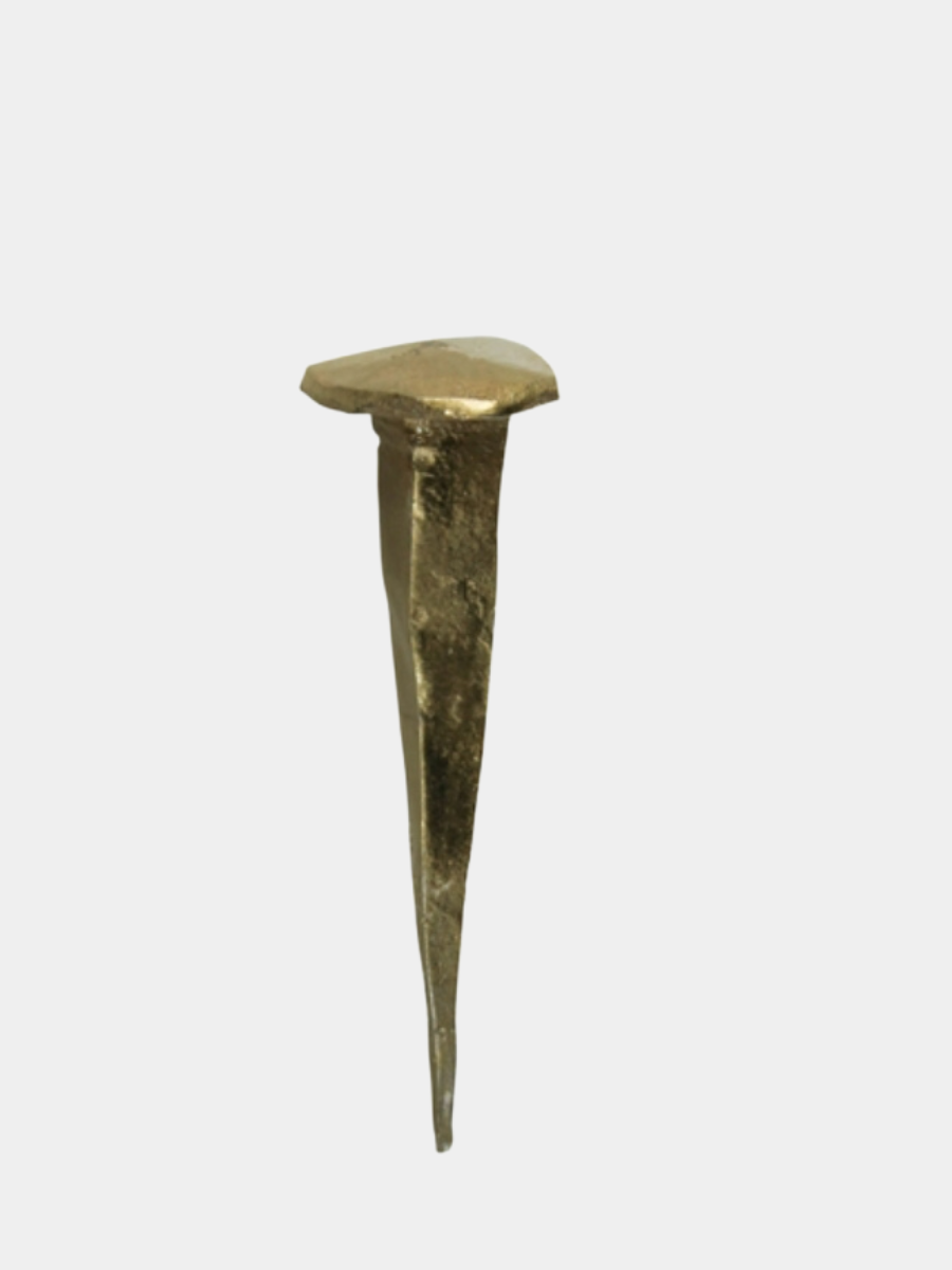 Forged Iron Nail in Brass