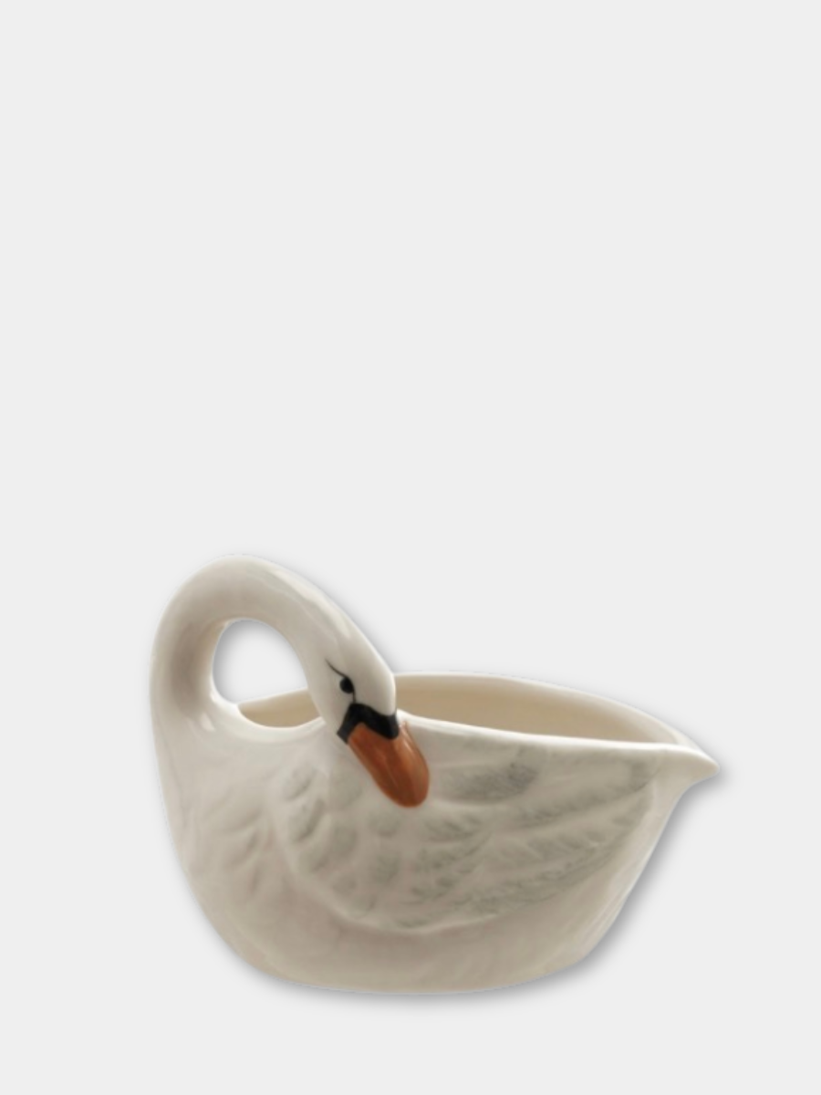 Swan Stoneware Creamer