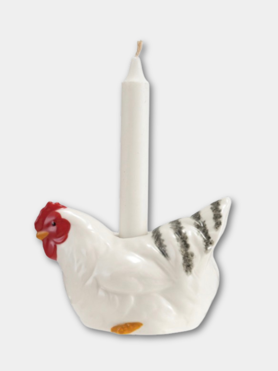 Handpainted Hen Vase