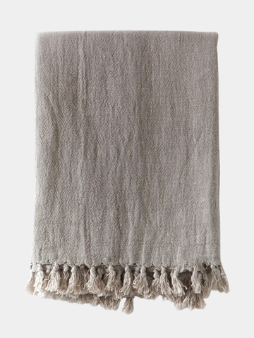 Montauk Linen Throw - Natural