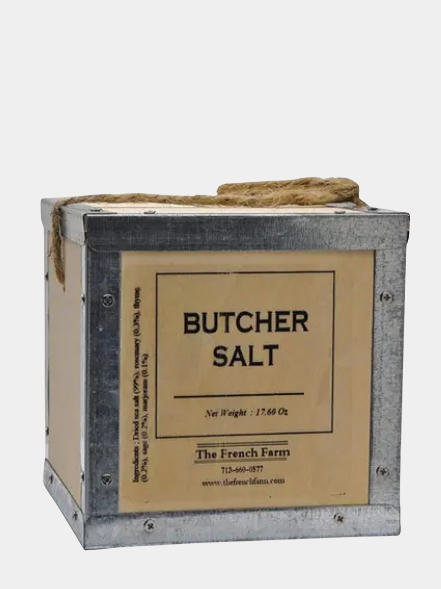 French Farm  Butcher Salt Box