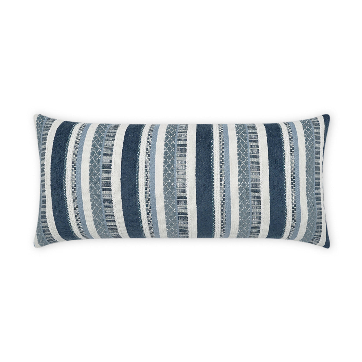 Parallel Blue Outdoor Pillow