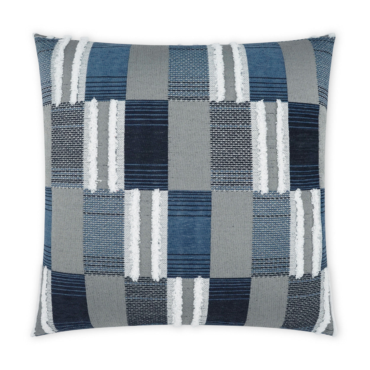 Blue Block Outdoor Pillow