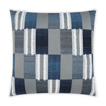 Blue Block Outdoor Pillow