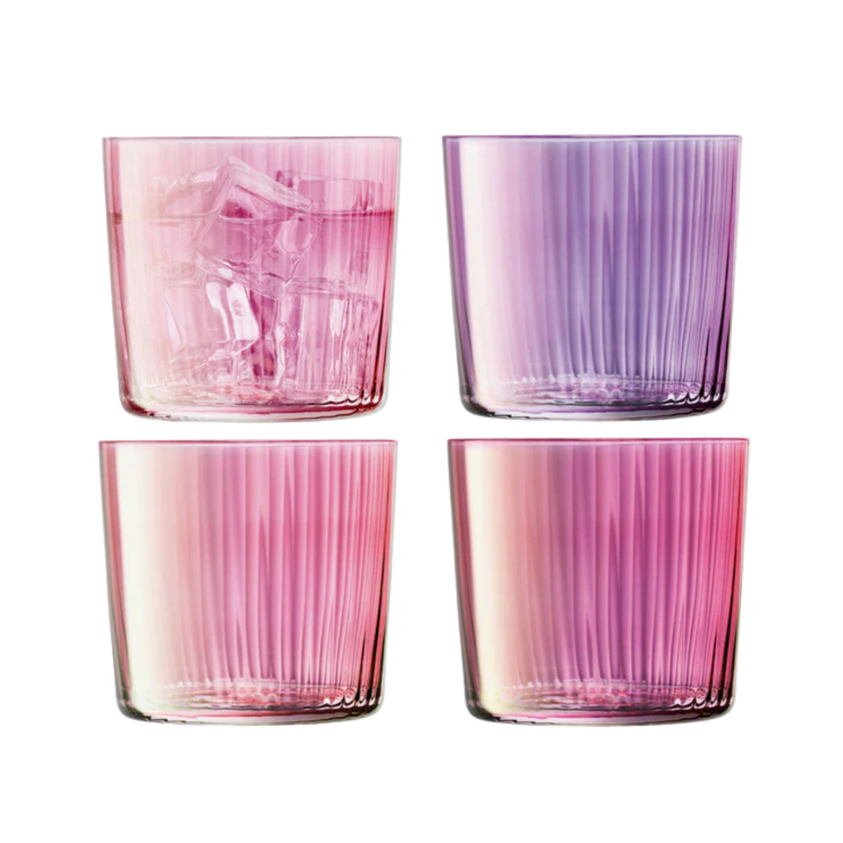 Hand Painted Glass Tumbler (Set of 4)