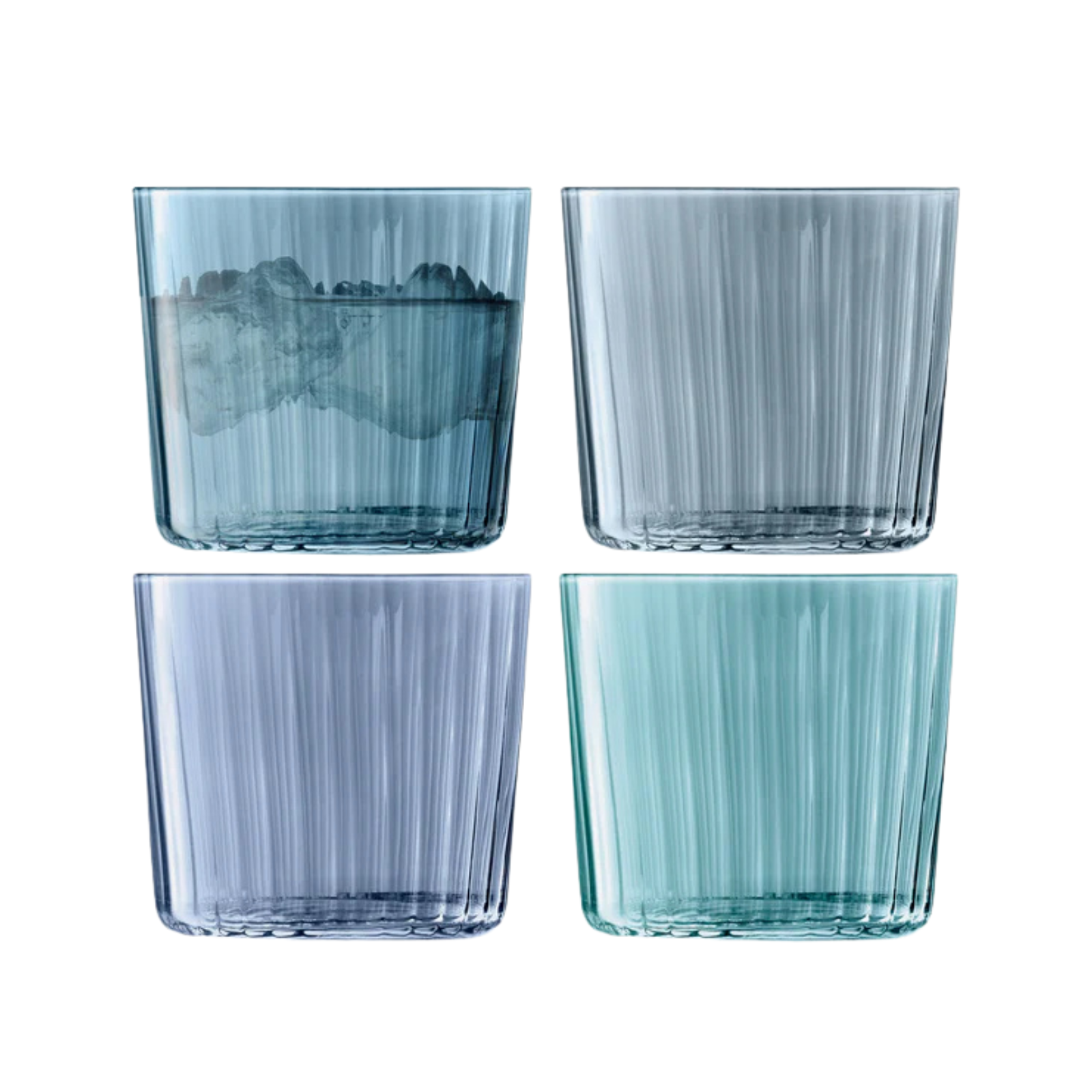 Hand Painted Glass Tumbler (Set of 4)