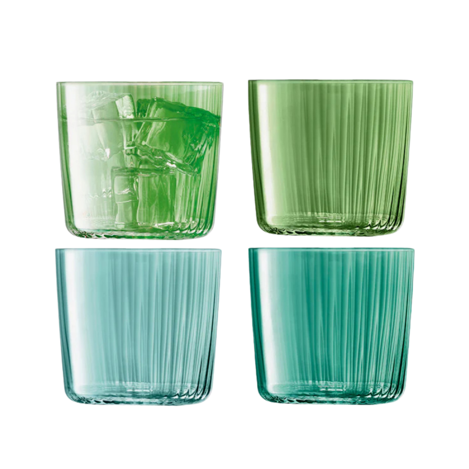 Hand Painted Glass Tumbler (Set of 4)