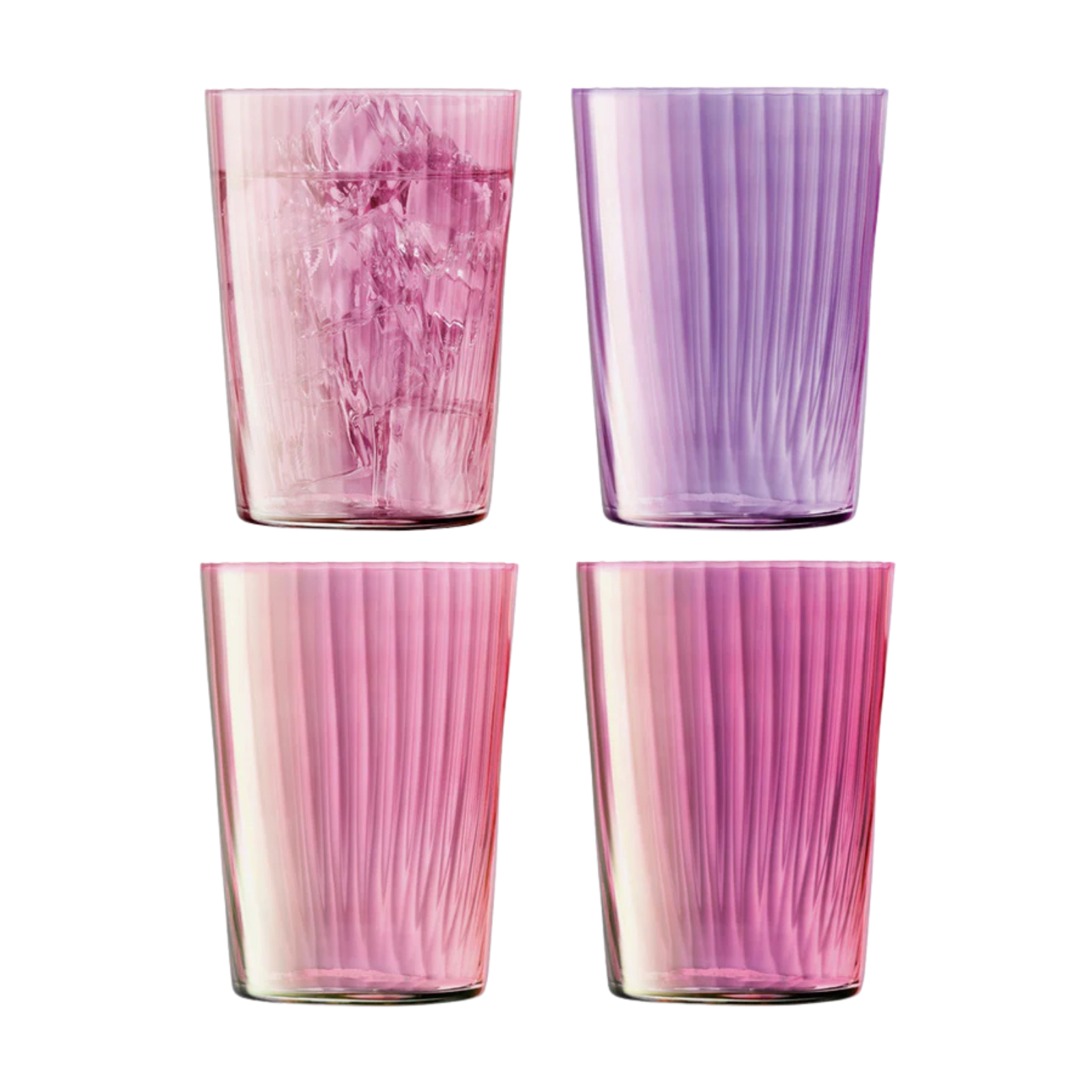 Hand Painted Glass Tumbler (Set of 4)