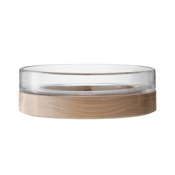 Mouth-Blown Glass Serving Bowl
