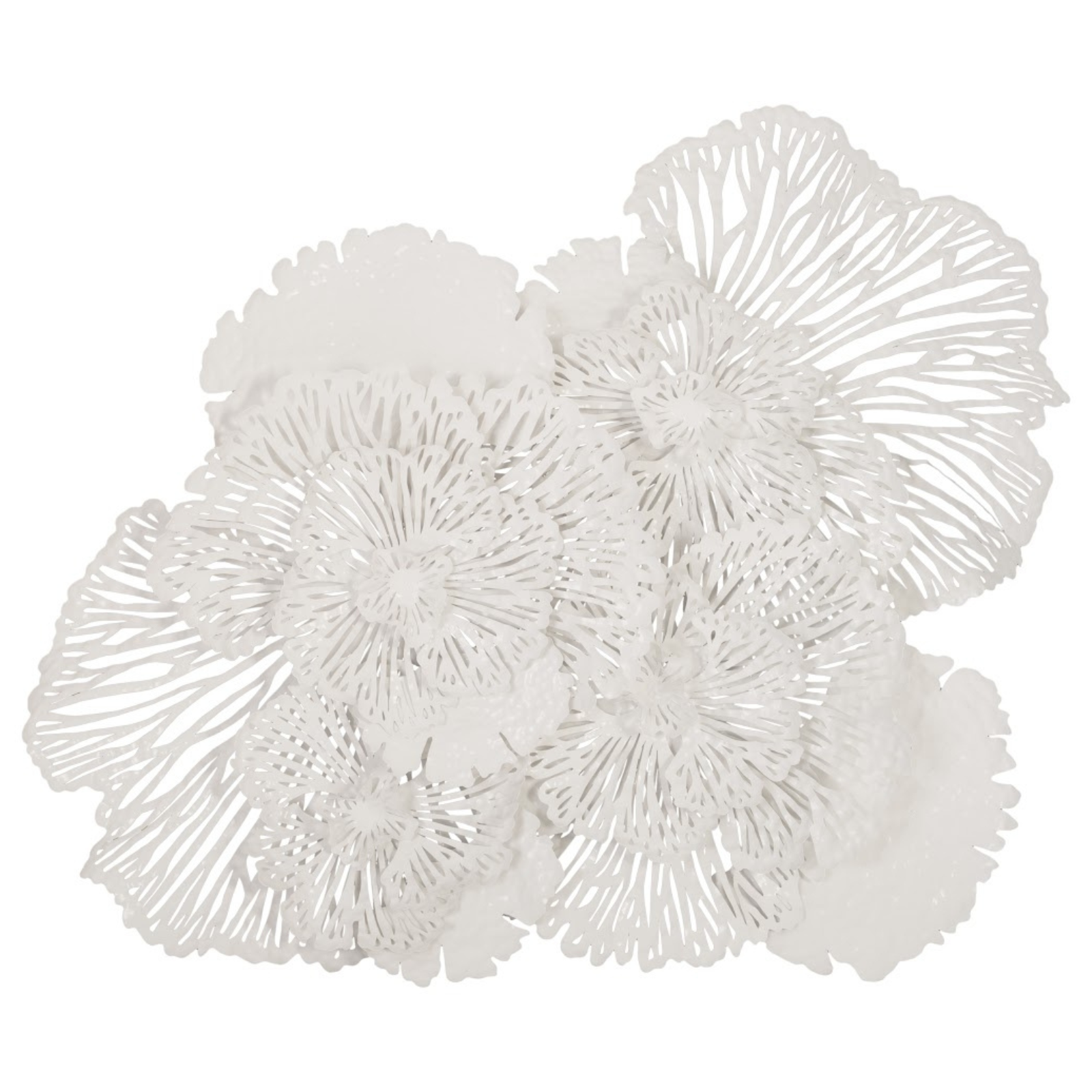 Sculpted Metal Floral Wall Art