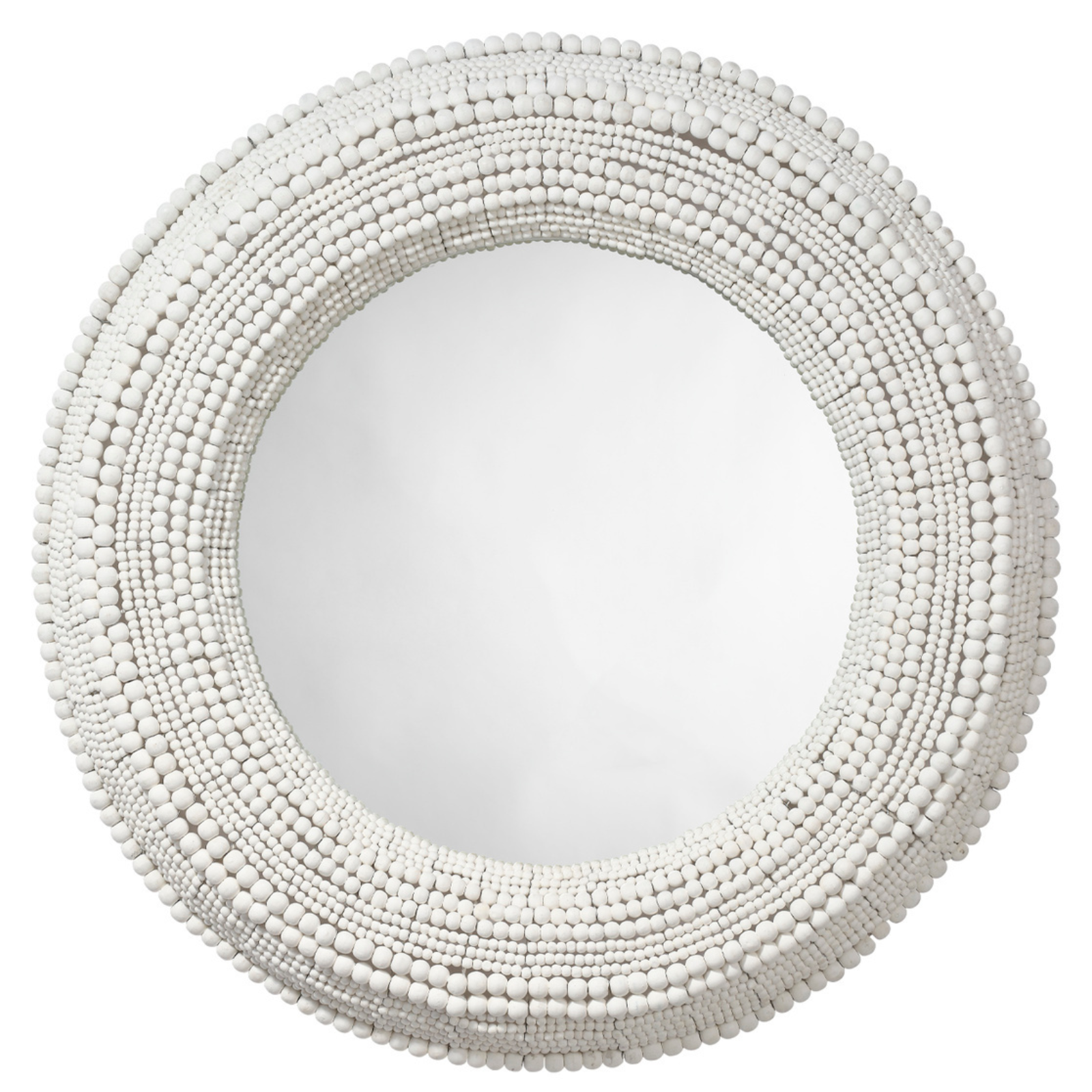 Strand Wood Bead Mirror