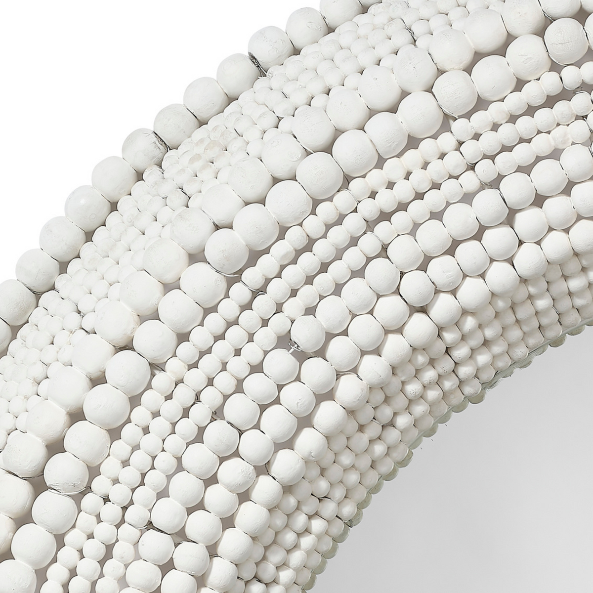 Strand Wood Bead Mirror