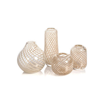 Swirl Glass Bud Vases