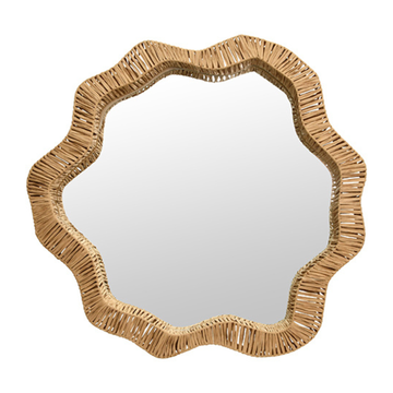 Rattan in Motion Mirror