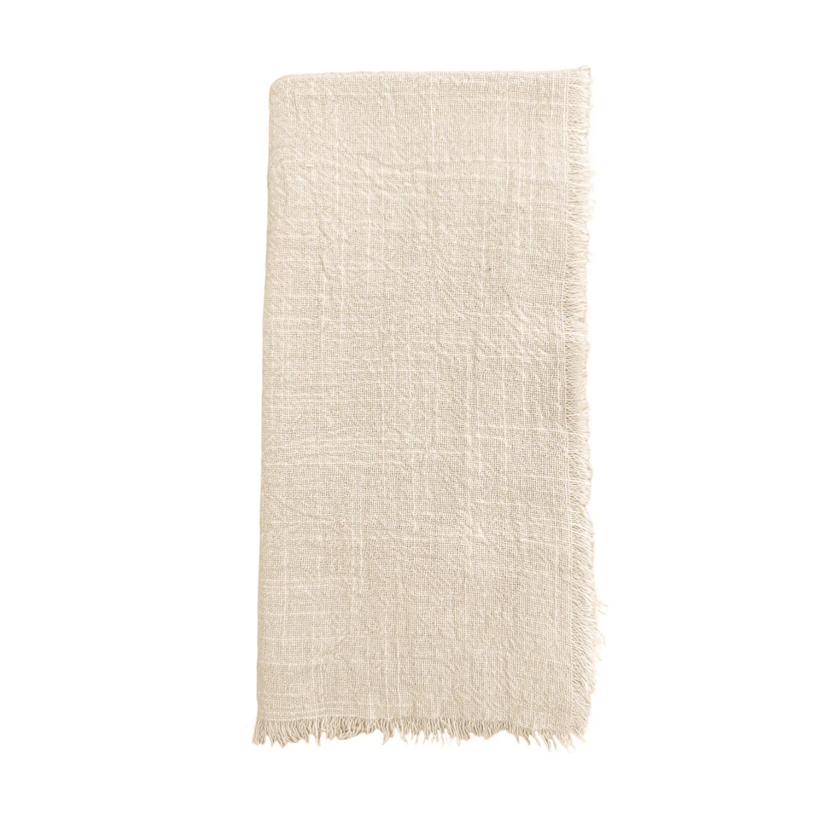 Cotton Gauze Fringe Linen Napkins (Set of 4)