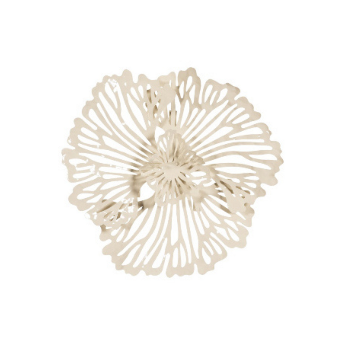 Sculpted Metal Floral Wall Art