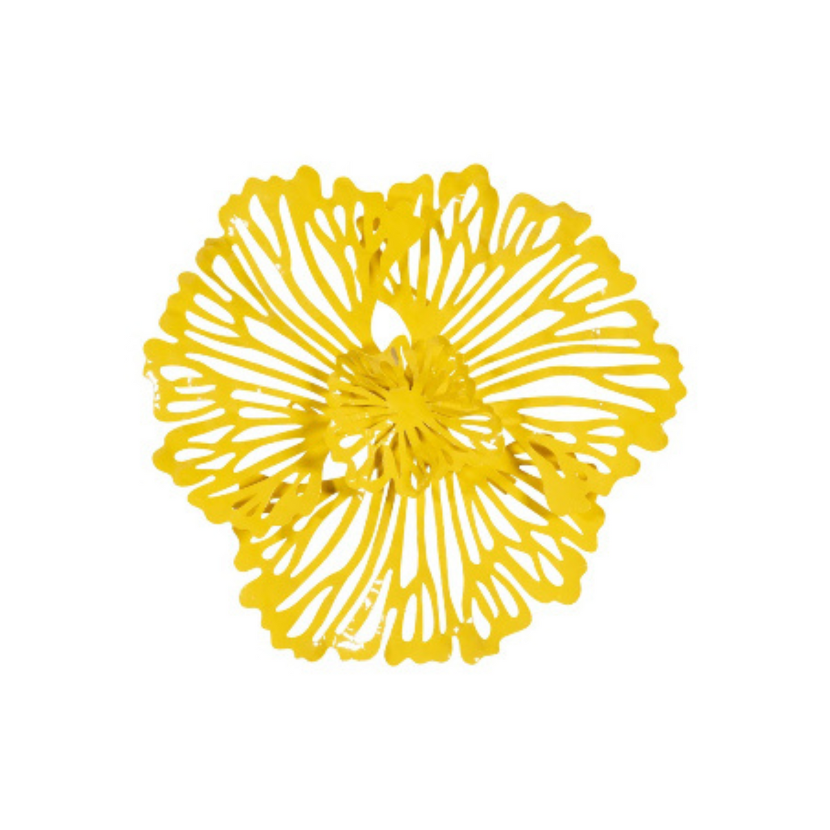 Sculpted Metal Floral Wall Art