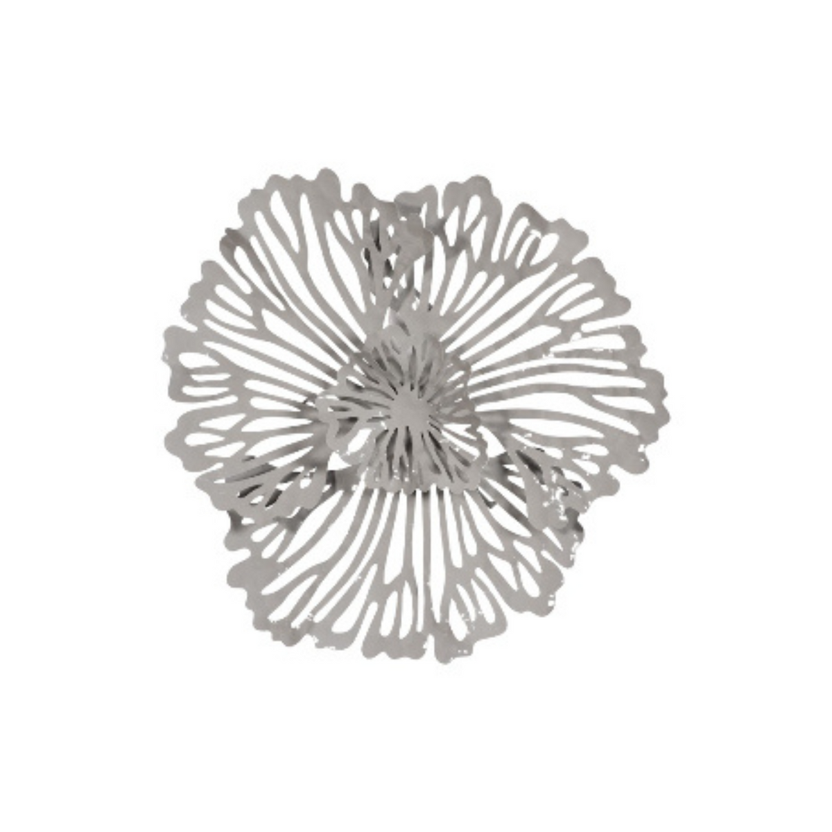 Sculpted Metal Floral Wall Art