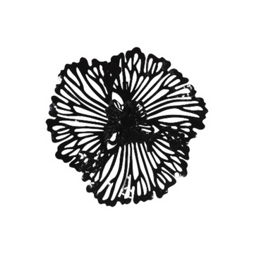 Sculpted Metal Floral Wall Art