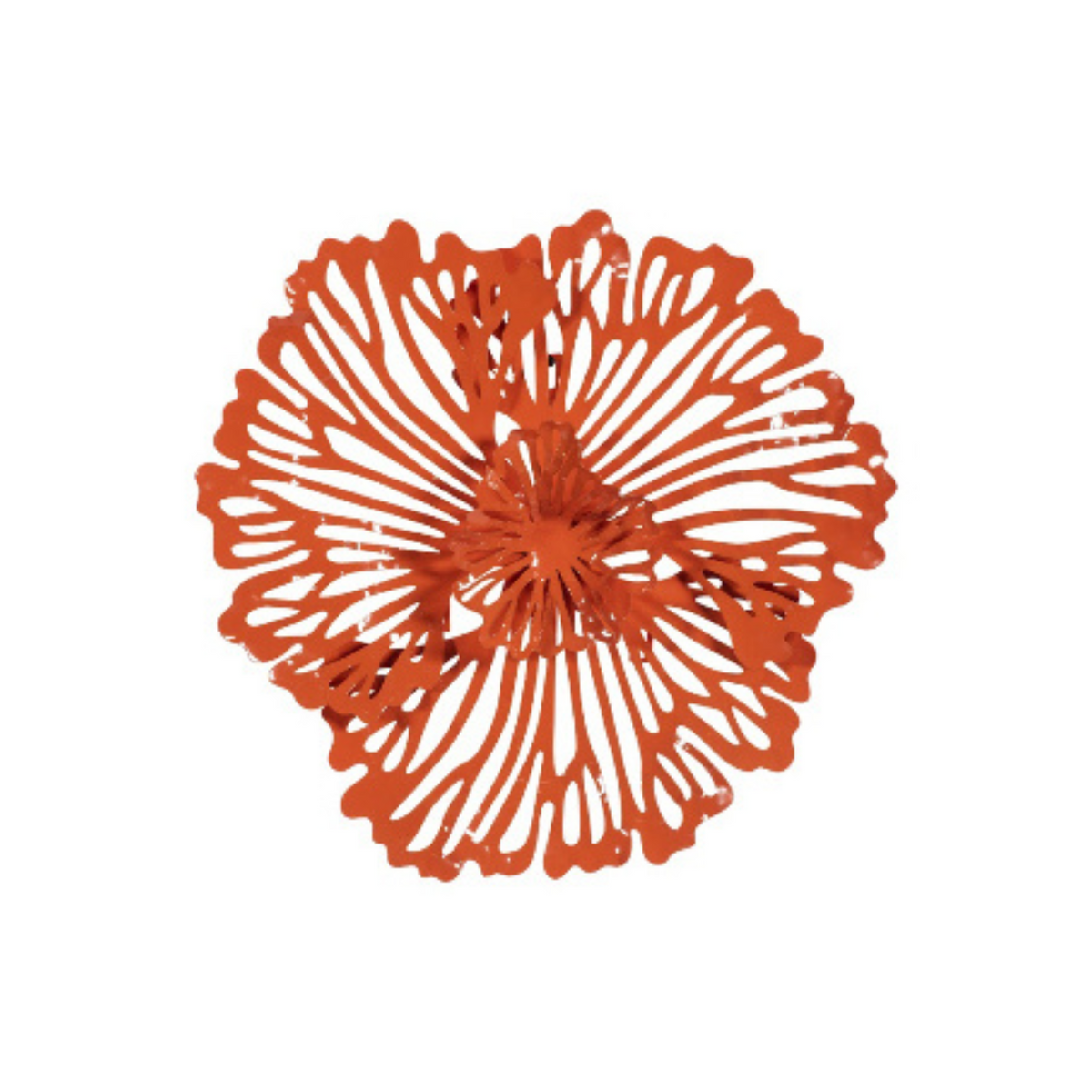 Sculpted Metal Floral Wall Art